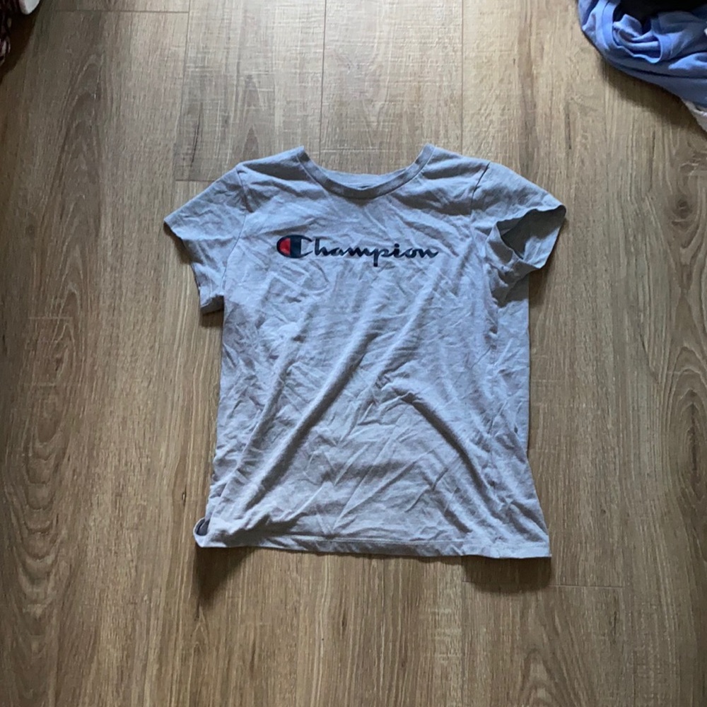 Youth gray champion shirt